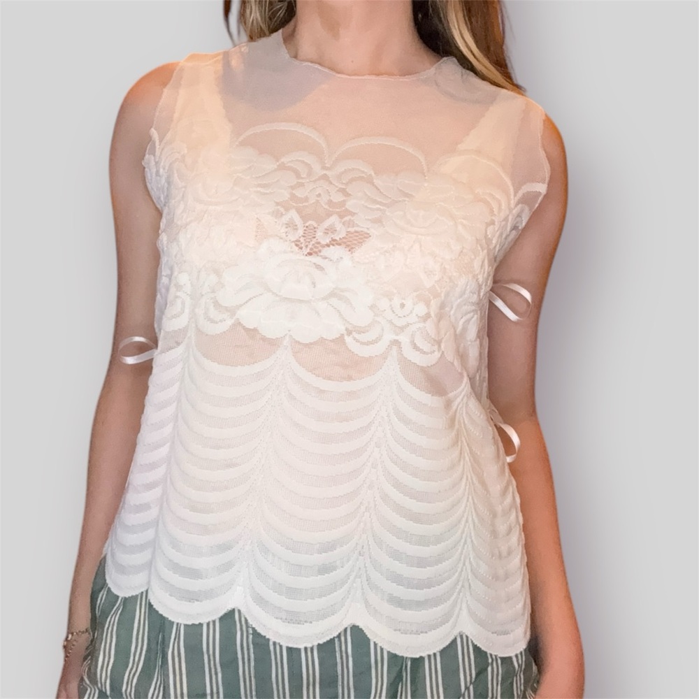 Upcycled Lace Top